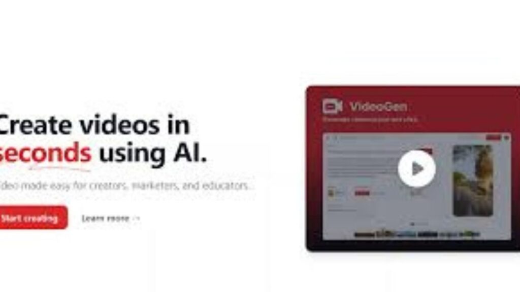 How to create a video in using videogen ai tool